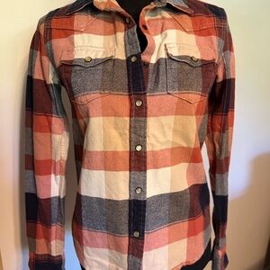 Women's Plaid Button-Down Shirt